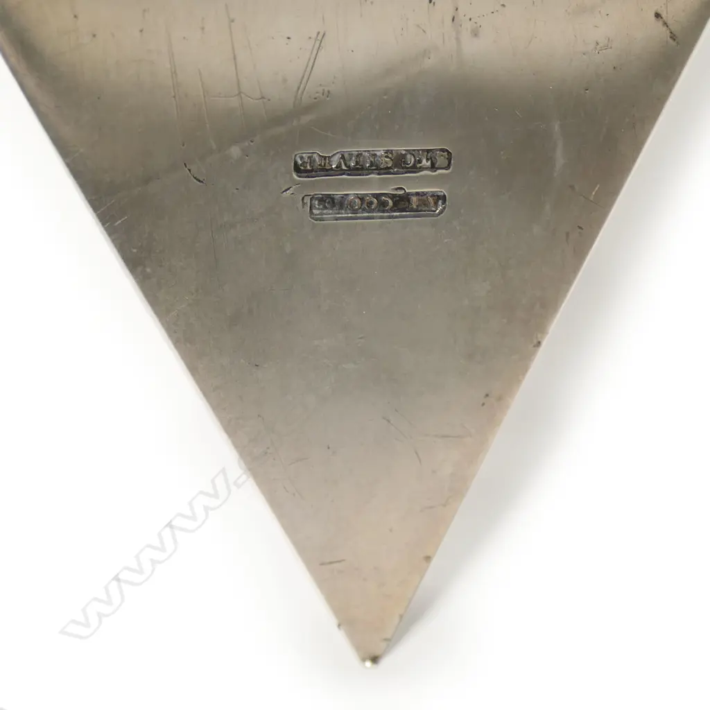 A L Cooke (New Plymouth) greenstone silver 1905 presentation Trowel, Image 1++